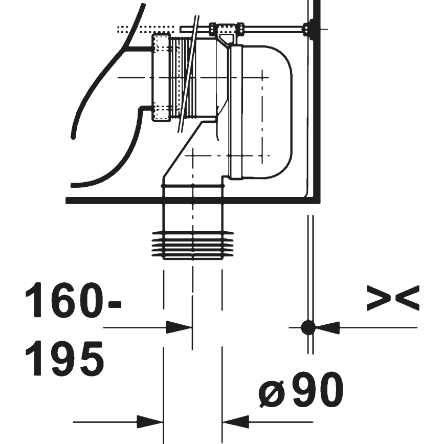 Duravit 20600900002 - WC monoblocco D-CODE ceramica/bianco lucido