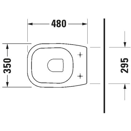 Duravit 21080900002 - WC a pavimento D-CODE in ceramica/bianco lucido