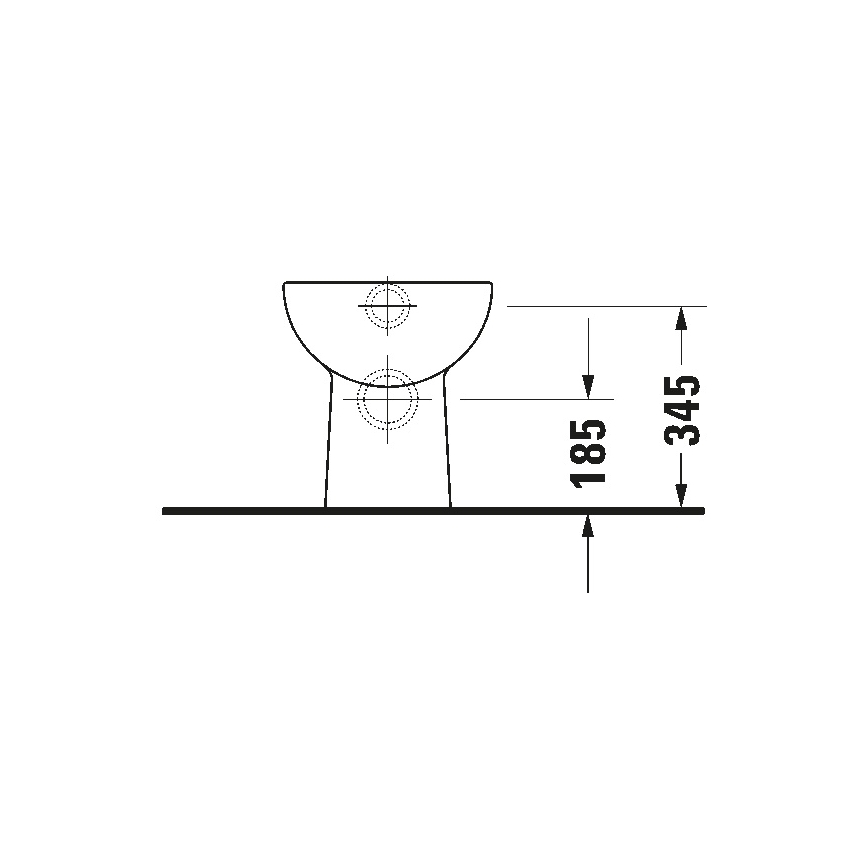 Duravit 21080900002 - WC a pavimento D-CODE in ceramica/bianco lucido