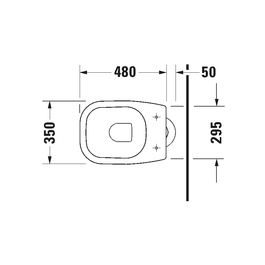 Duravit 21100100002 - Vaso a pavimento D-CODE in ceramica, bianco lucido