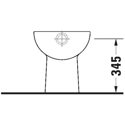 Duravit 21100100002 - Vaso a pavimento D-CODE in ceramica, bianco lucido