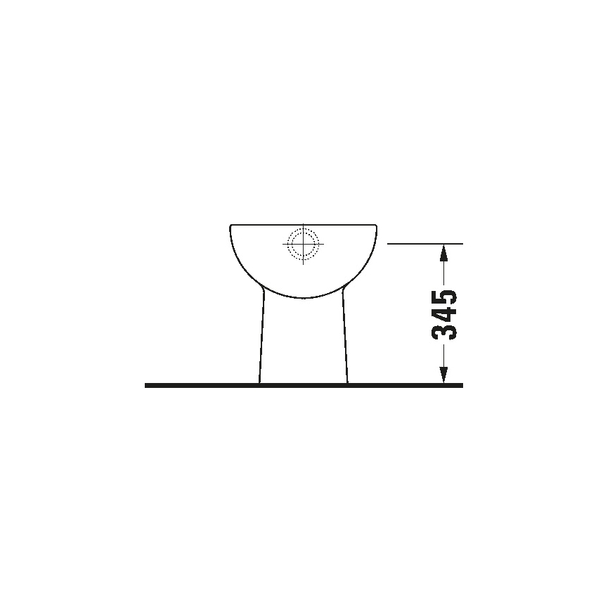 Duravit 21100100002 - Vaso a pavimento D-CODE in ceramica, bianco lucido