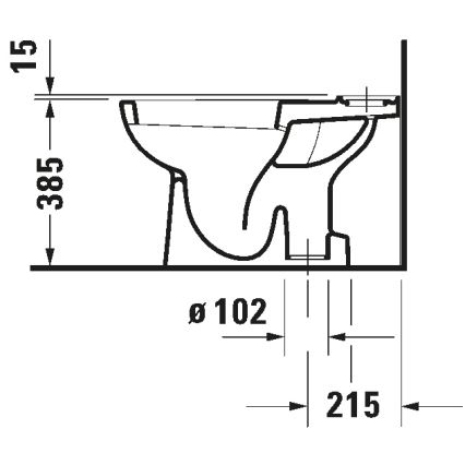 Duravit 21110100002 - WC combinato D-CODE ceramica/bianco lucido