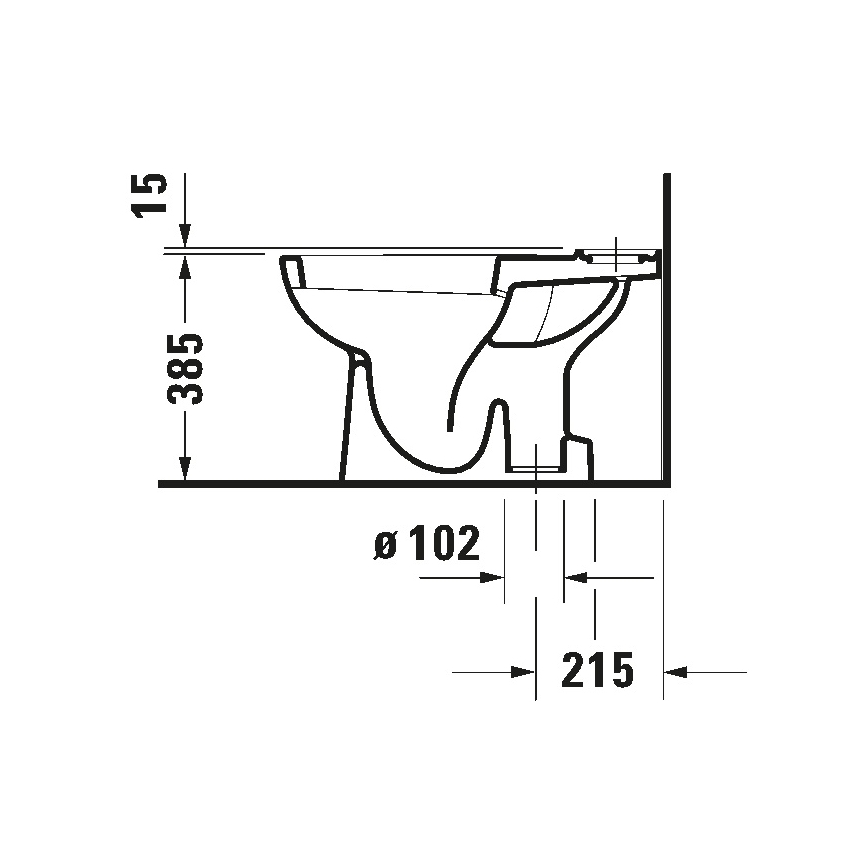 Duravit 21110100002 - WC combinato D-CODE ceramica/bianco lucido