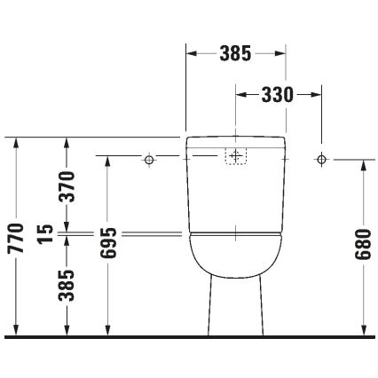 Duravit 21110100002 - WC combinato D-CODE ceramica/bianco lucido