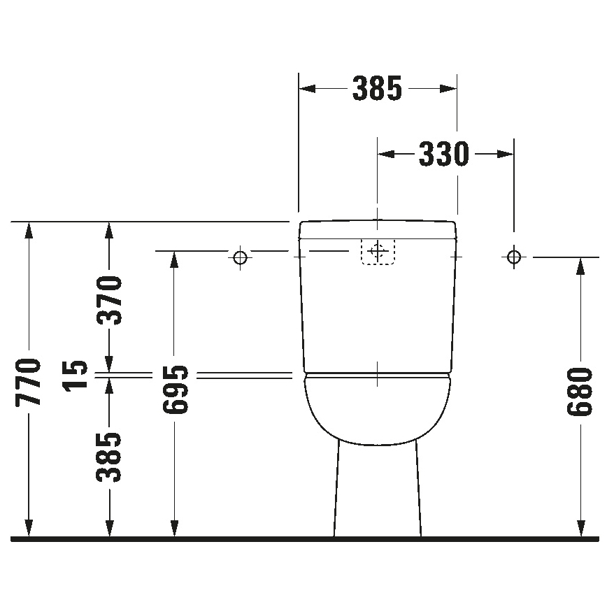 Duravit 21110100002 - WC combinato D-CODE ceramica/bianco lucido