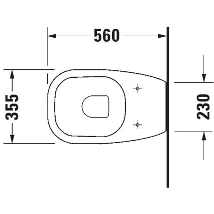 Duravit 21150900002 - WC a pavimento D-CODE ceramica/bianco lucido