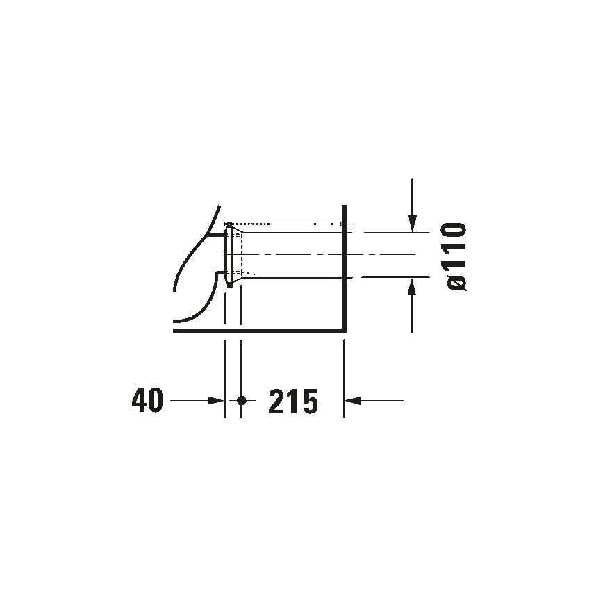 Duravit 21180900002 - WC combinato D-CODE ceramica/bianco lucido