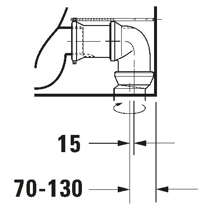 Duravit 21180900002 - WC combinato D-CODE ceramica/bianco lucido