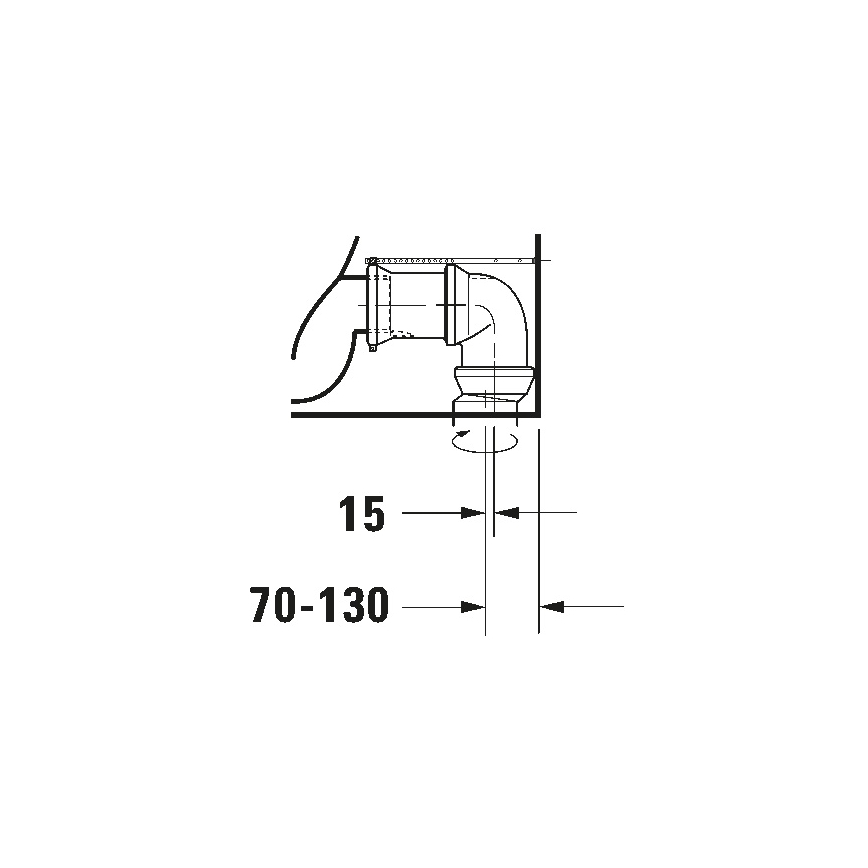 Duravit 21180900002 - WC combinato D-CODE ceramica/bianco lucido