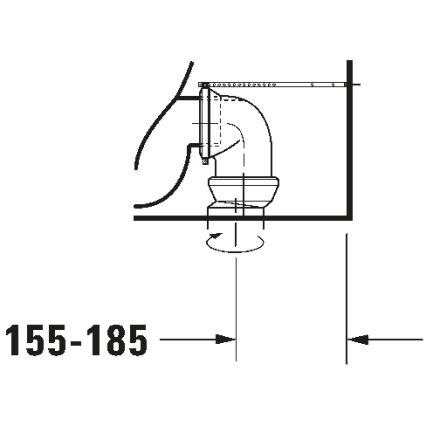Duravit 21180900002 - WC combinato D-CODE ceramica/bianco lucido