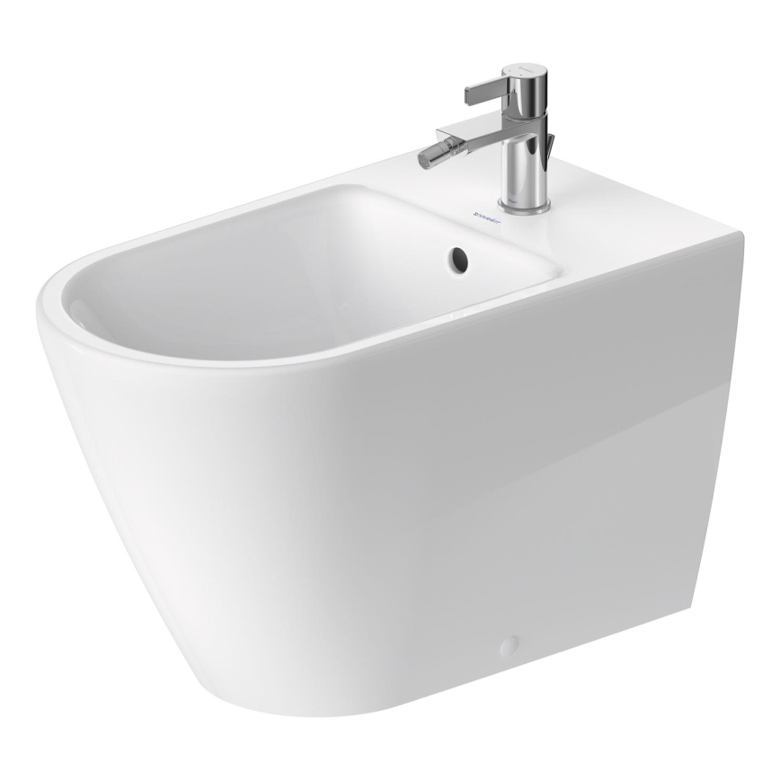 Duravit 2294100000 - Bidet a pavimento D-NEO in ceramica, bianco lucido