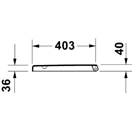 Duravit 28310000 - Sedile per WC D-CODE 37,4x42 cm, bianco