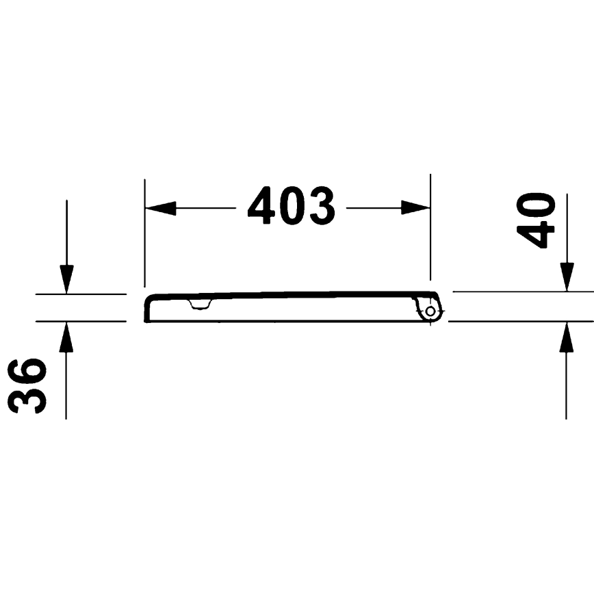 Duravit 28310000 - Sedile per WC D-CODE 37,4x42 cm, bianco