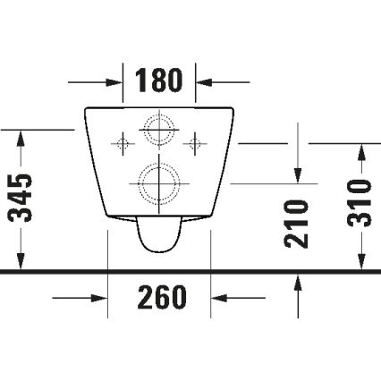 Duravit 49030900B2 - WC sospeso con sedile D-CODE, ceramica/bianco lucido