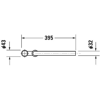Duravit 50260000 - Sifone per lavabo UNIVERSAL, finitura cromata lucida