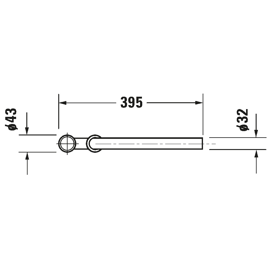 Duravit 50260000 - Sifone per lavabo UNIVERSAL, finitura cromata lucida