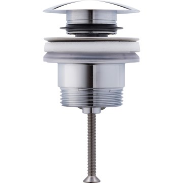 Duravit 50521000 - Piletta per lavabo PUSH-OPEN Ø 6,3 cm, finitura cromo lucido