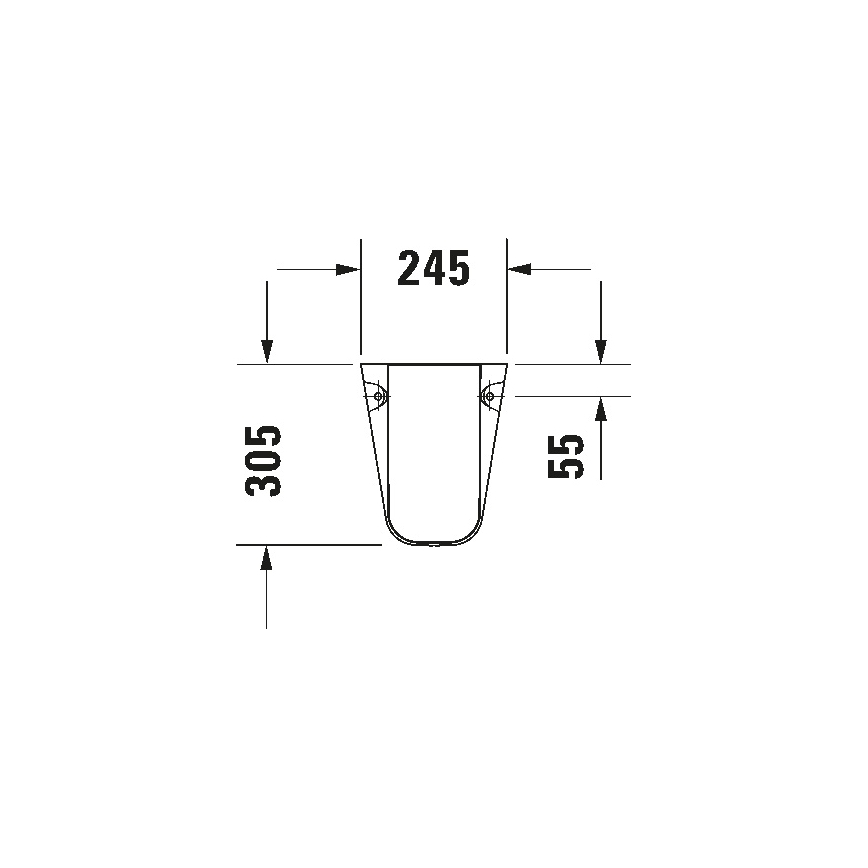Duravit 8571800002 - Copertura per sifone D-CODE 30x26,8 cm ceramica/bianco lucido