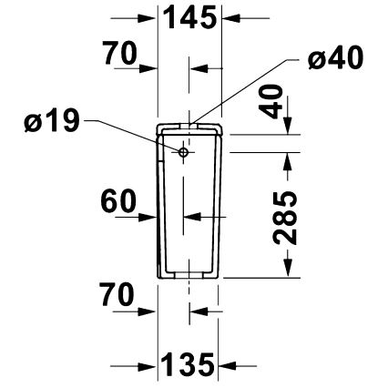 Duravit 9530000852 - Cassetta di risciacquo per WC D-CODE 4,5/3 l ceramica/bianco