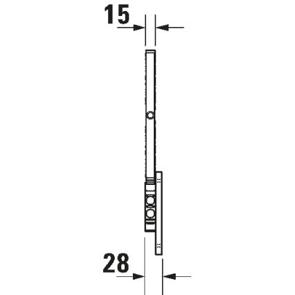 Duravit 99121000 - Specchio cosmetico da parete D-CODE, cromo lucido