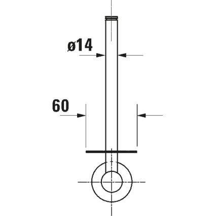 Duravit 99151000 - Porta carta igienica D-CODE, cromo lucido