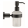 Duravit 99164600 - Dispenser da parete per sapone D-CODE 390 ml, vetro opalino/nero opaco