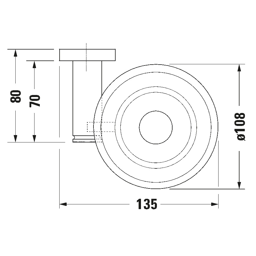 Duravit 99181000 - Portasapone a parete D-CODE destro cromo lucido