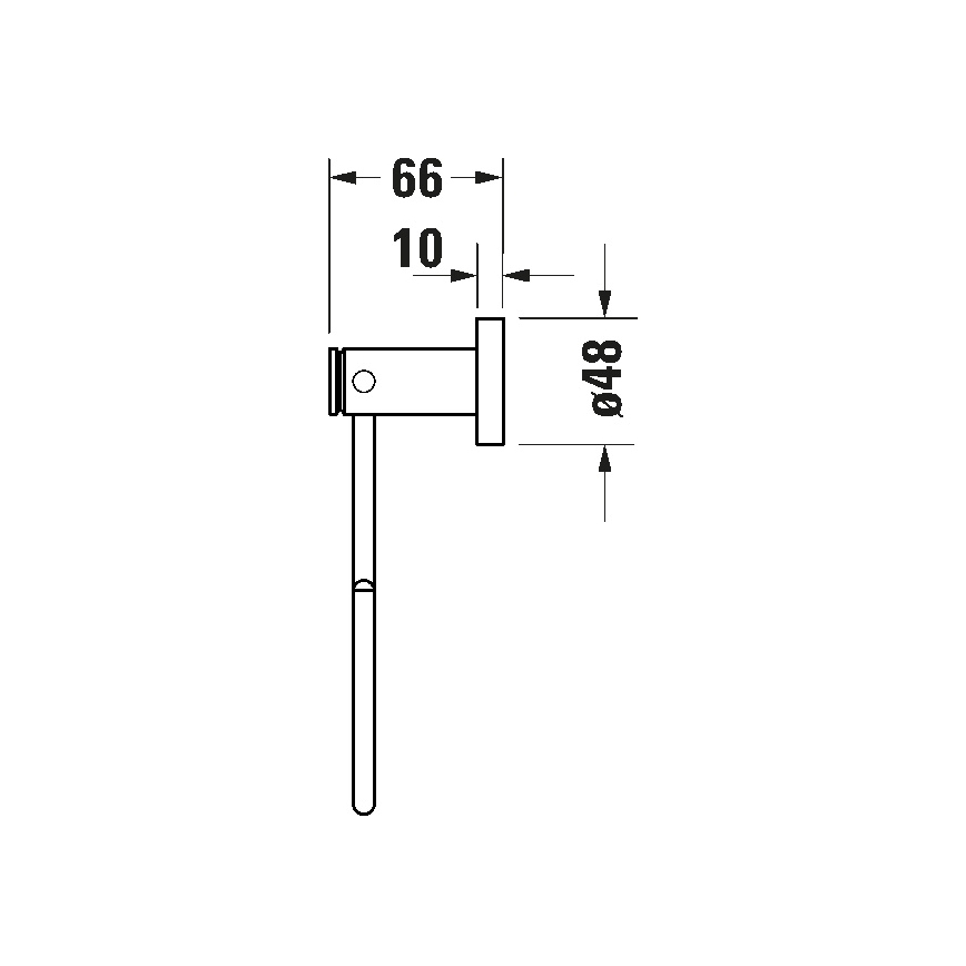 Duravit 99211000 - Porta asciugamani a parete D-CODE cromo lucido