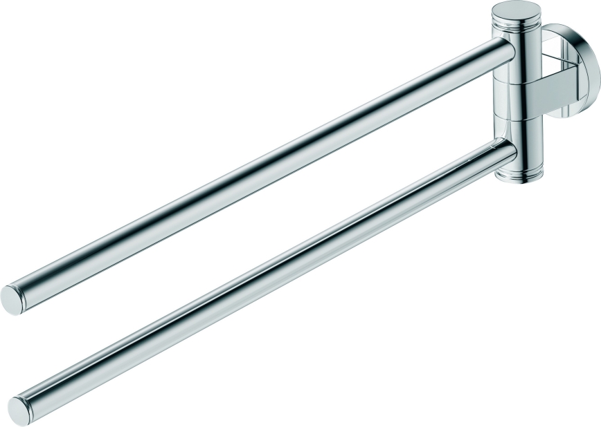 Duravit 99221000 - Porta asciugamani da parete D-CODE 44,7 cm, cromo lucido