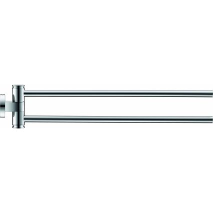 Duravit 99221000 - Porta asciugamani da parete D-CODE 44,7 cm, cromo lucido
