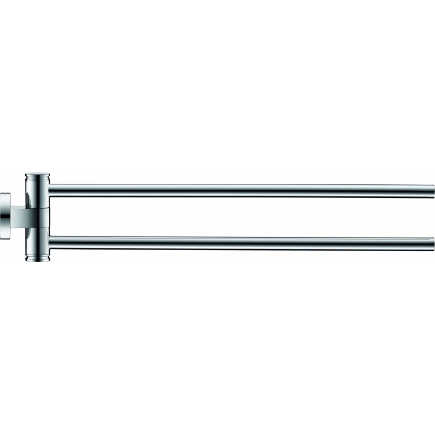 Duravit 99221000 - Porta asciugamani da parete D-CODE 44,7 cm, cromo lucido