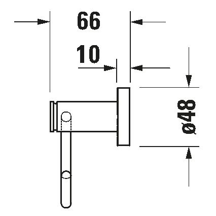 Duravit 99264600 - Porta carta igienica D-CODE nero opaco