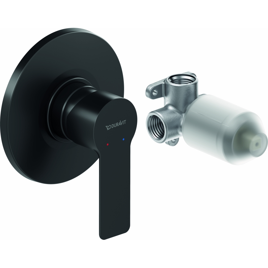 Duravit DC4210007046 - Miscelatore doccia ad incasso D-CODE nero opaco