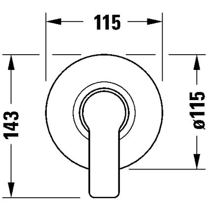 Duravit DC4210007046 - Miscelatore doccia ad incasso D-CODE nero opaco
