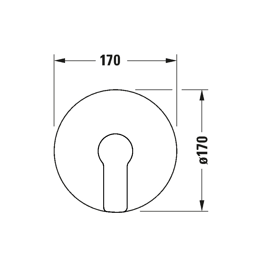 Duravit DC4210010010 - Miscelatore doccia da incasso D-CODE cromo lucido