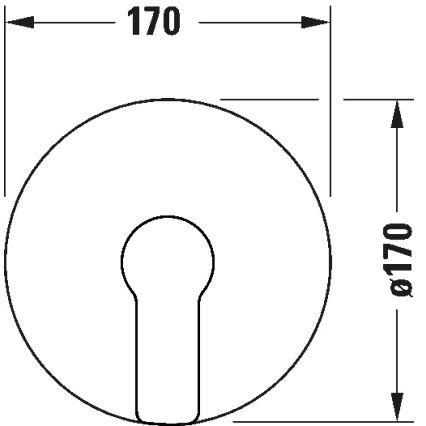 Duravit DC4210010010 - Miscelatore doccia per installazione ad incasso D-CODE cromo lucido