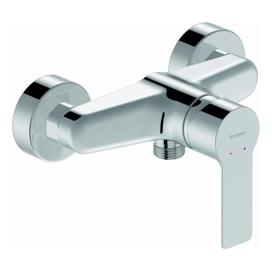 Duravit DC4230001010 - Miscelatore bidet a parete D-CODE, cromato lucido
