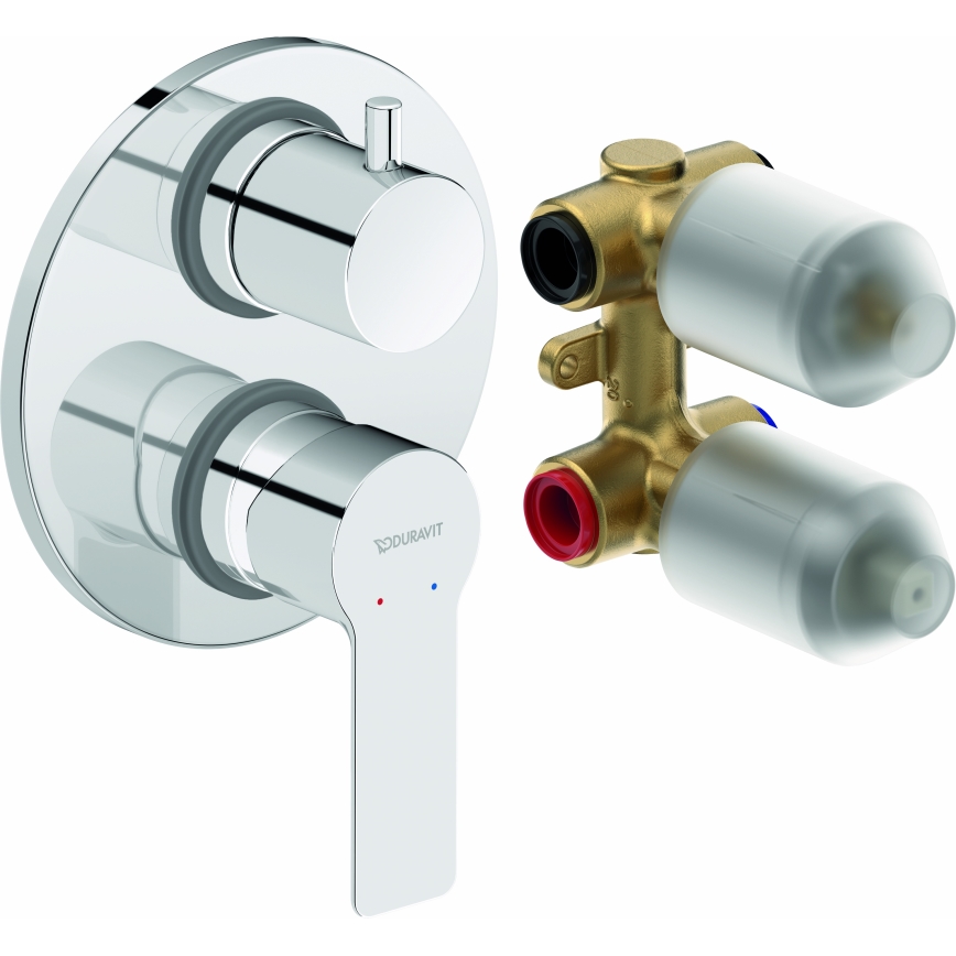 Duravit DC5210008010 - Miscelatore doccia da incasso D-CODE cromo lucido
