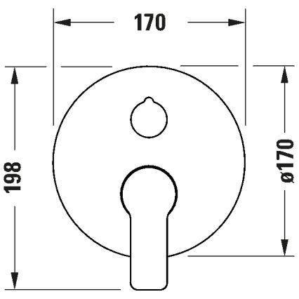 Duravit DC5210012046 - Miscelatore per vasca da incasso D-CODE nero opaco