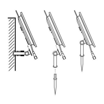 Striscia solare a LED 3,7V 2400 mAh 5m IP65