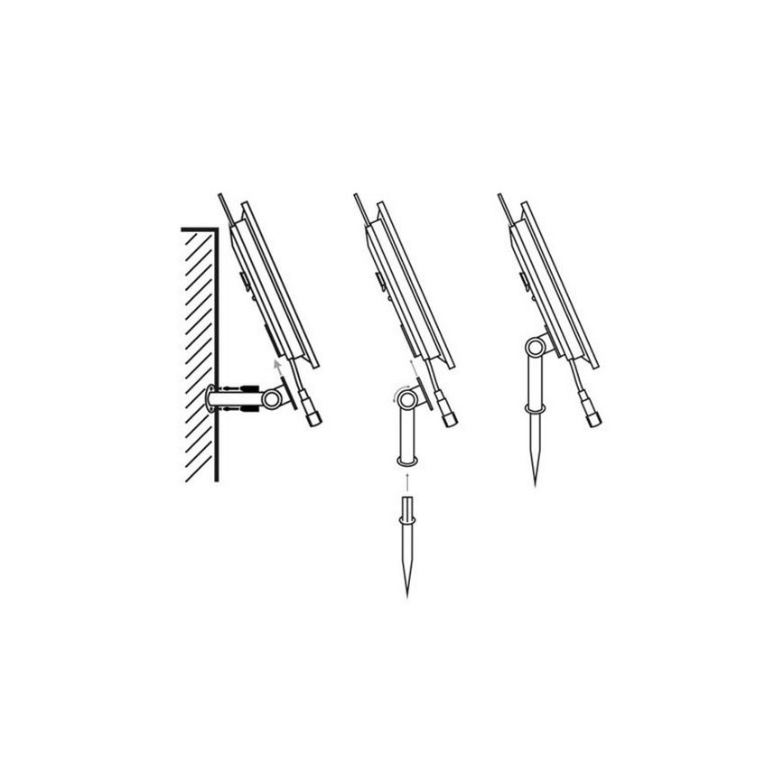 Striscia solare a LED 3,7V 2400 mAh 5m IP65