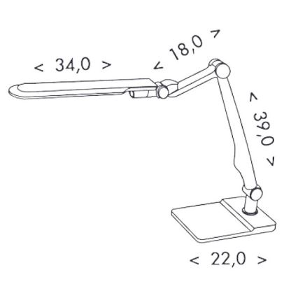 Lampada da tavolo LED dimmerabile MATRIX LED/10W/230V