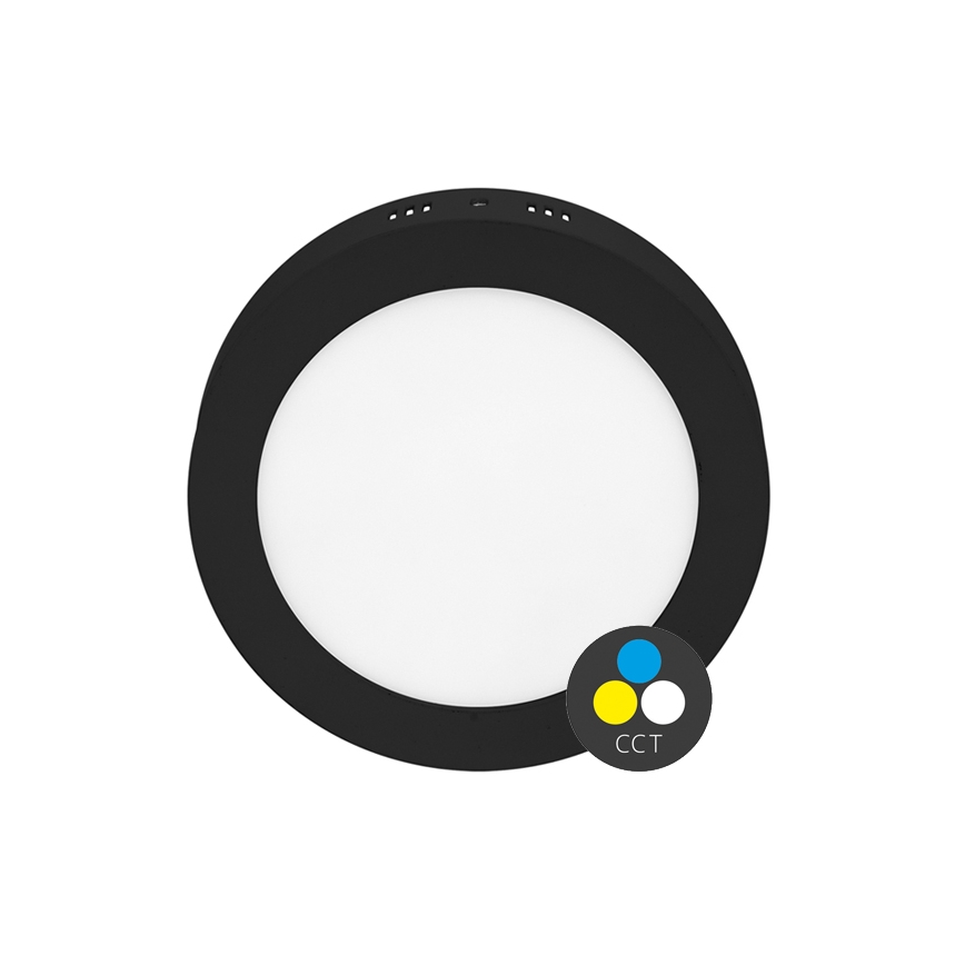 Plafoniera LED LADA LED/12W/230V 3000/4000/6000K diametro 17 cm nero