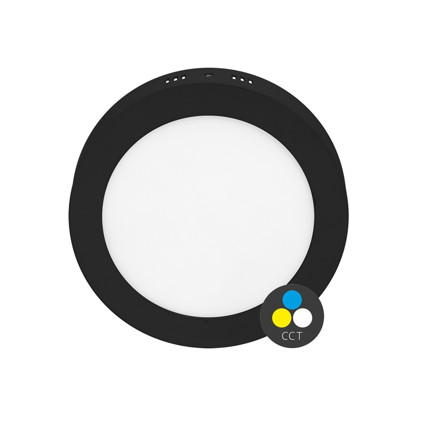 Plafoniera LED LADA LED/18W/230V 3000/4000/6000K diametro 22 cm nero