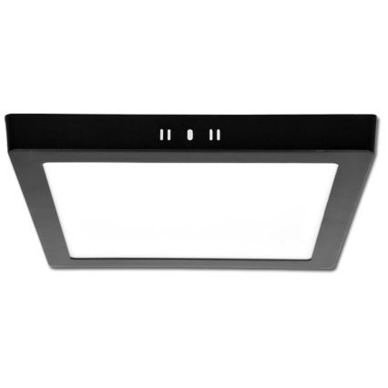 Plafoniera LED RAFA LED/12W/230V 3000/4000/6000K 17x17 cm nero