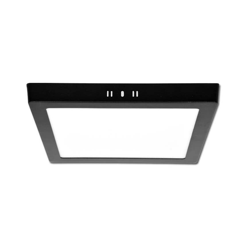 Plafoniera LED RAFA LED/12W/230V 3000/4000/6000K 17x17 cm nero