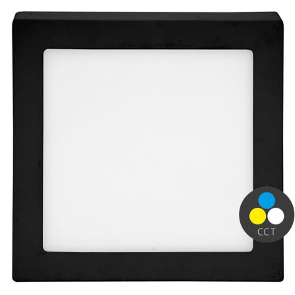 Plafoniera LED RAFA LED/25W/230V 3000/4000/6000K 30x30 cm nero