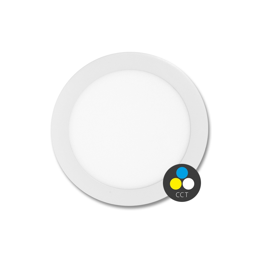 Lampada LED da incasso per bagni LADA LED/12W/230V 3000/4000/6000K diametro 17 cm IP44 bianco