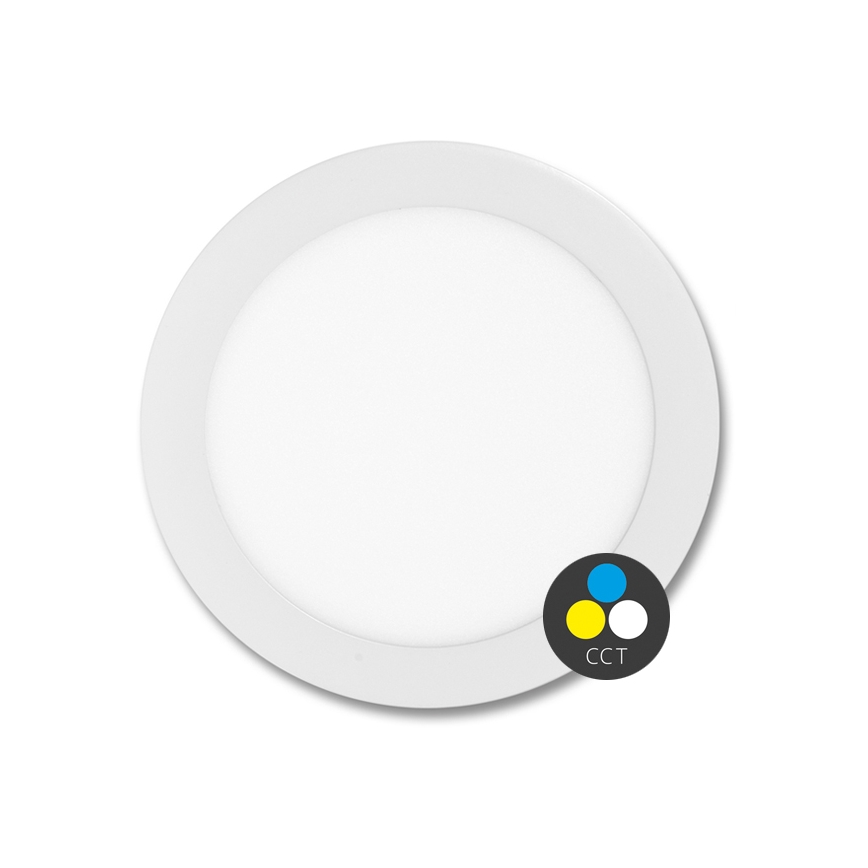 Lampada LED da incasso per bagni LADA LED/18W/230V 3000/4000/6000K diametro 22 cm IP44 bianco